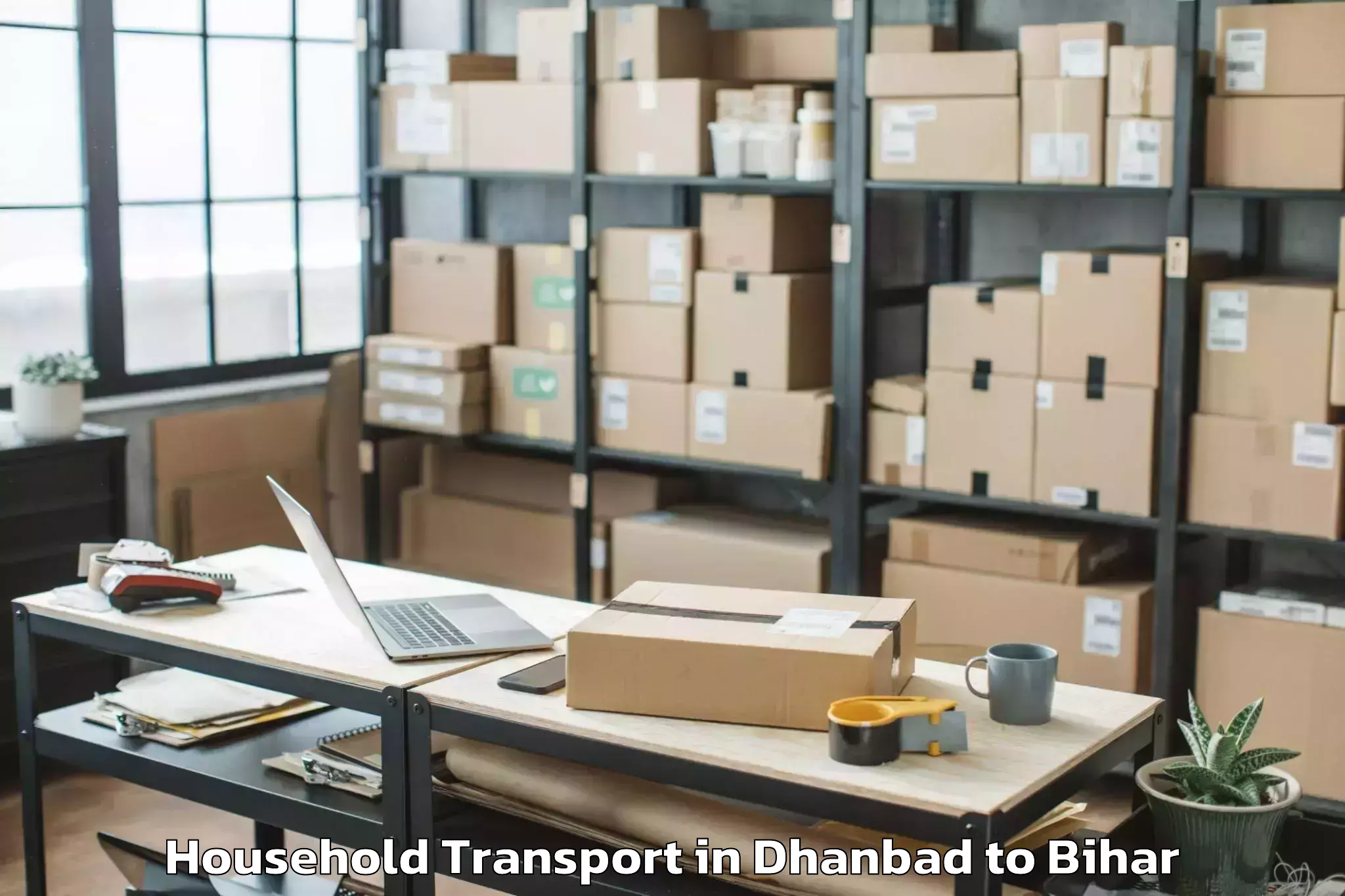 Hassle-Free Dhanbad to Bishunpur Urf Maharajganj Household Transport